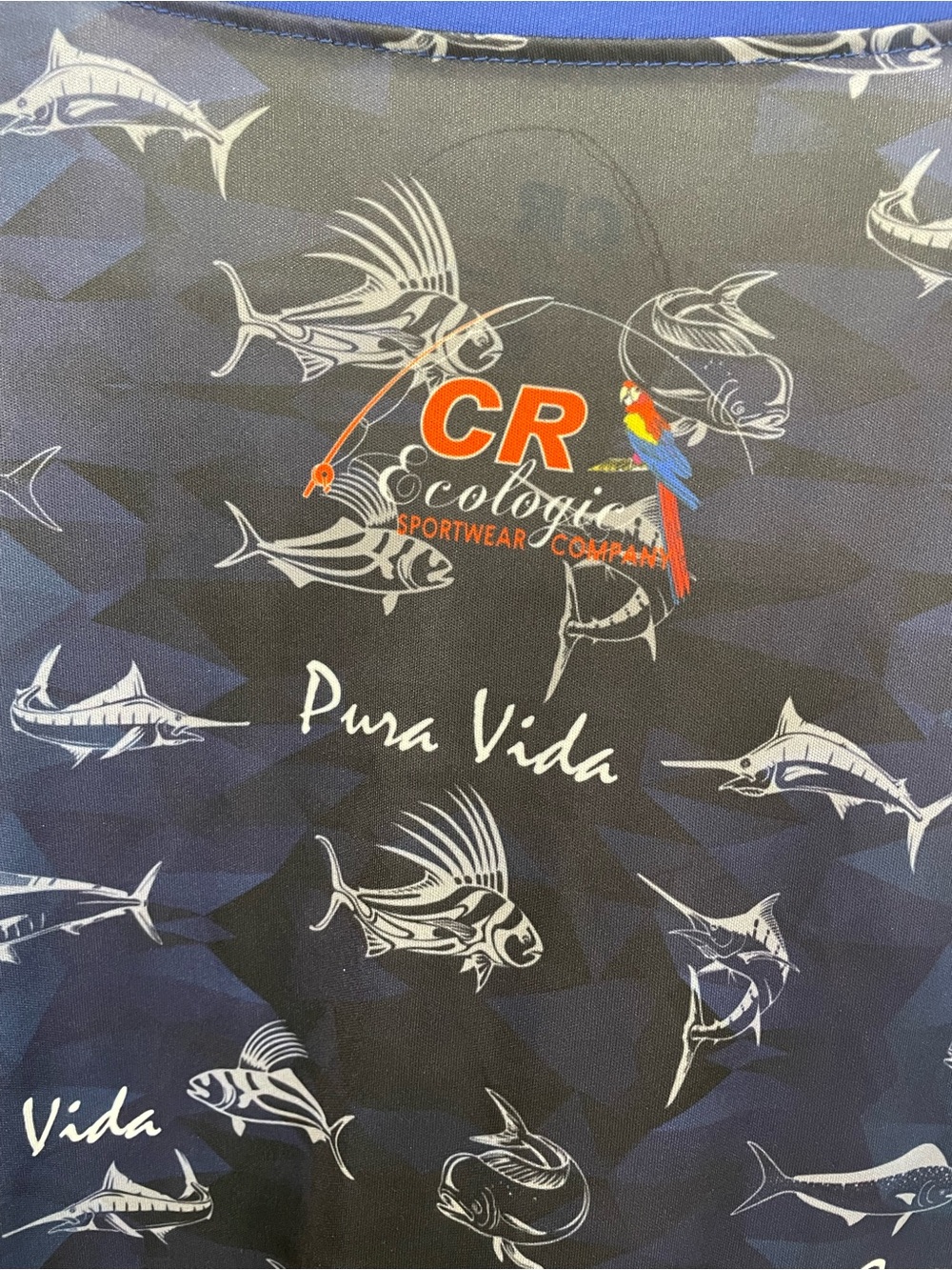 Costa Rica Long-Sleeve Rash Guard - Blue - Picture 5 of 5